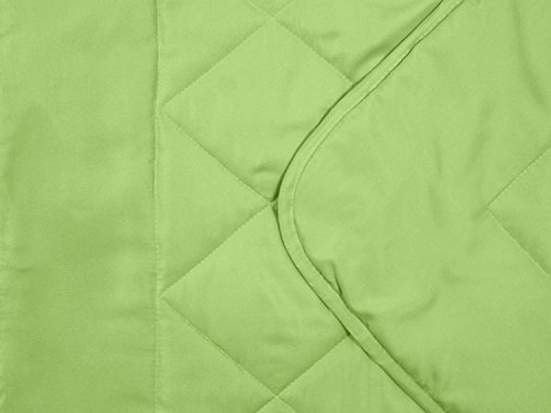 Doppelpack zum Sparpreis – Leichtsteppbetten aus samtweichem Mikrofasergewebe – Maße ca. 135 cm x 200 cm – vielseitig verwendbar – erhältlich in 8 modernen Farben – geprüfte nach Öko-Tex Standard 100, apfel - 6