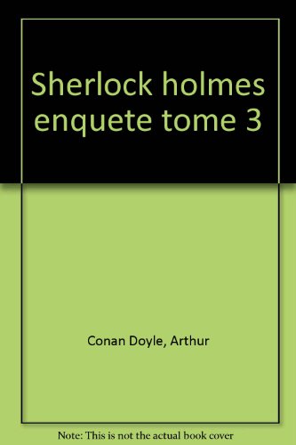 couverture de : Sherlock Holmes ennqu&ecirc;te