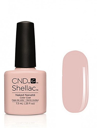 CND Shellac Contradicitons Collection - NEW for Autumn 2015 - UV Soak Off Gel Nail Polish/Varnish (Naked Naivete - 1 bottle)