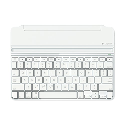 Logitech Ultrathin Magnetic Clip-On Keyboard Cover für iPad Air 2 (kabellose Bluetooth-Tastatur und Halterung, deutsches Tastaturlayout QWERTZ) weiß - 5