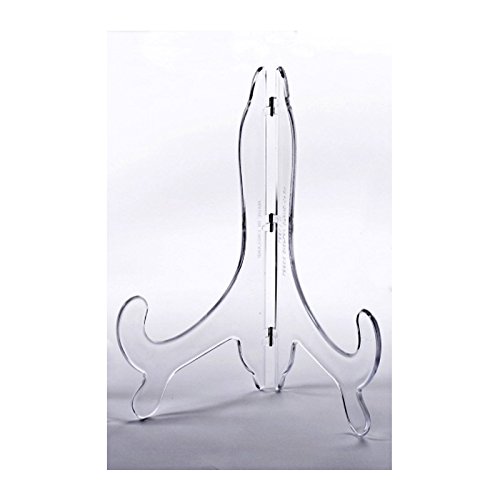 Leeds Display : CS07CL : Classic Display Stand : Clear : Medium 18cm/ 7" : Plate, Picture Support