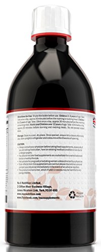 Liquid Iron Supplement 1 Litre | 50 Day's Supply | Fortified with Vitamins and Herbal Extracts | Includes Vitamin B2, B6, B12 & Vitamin C | Great Tasting Vegetarian & Vegan Liquid Iron by Nu U Nutrition - Image 9