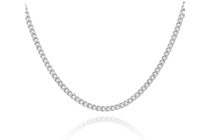 YIMERAIRE Cuban Link Chains for Men, 3-8MM Stainless Steel Gold Chain, 18-30in 18K Gold Plated Hip Pop Silver Chains Necklace for Women