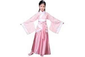 keephen Costume Chinois Ancien Enfants Robe Hanfu Vêtements Danse Folklorique Performance Filles Robe Traditionnelle Chinoise