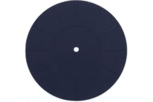Turntable Platter Mat, 7" Silicone Record Platter Slipmat Antistatic for All Record Suitcase LP Players by Gartopvoiz
