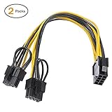 Netzteil-Upgrade-Saver --- Der Eingang ist eine 8-Pin Buchse zum Anschluss des Netzteils mit 8-Pin Stecker, der Ausgang ist zwei 8-Pin Stecker (6+2)Pin Stecker für eine Grafikkarte mit 6-Pin oder 8-Pin Buchsen.