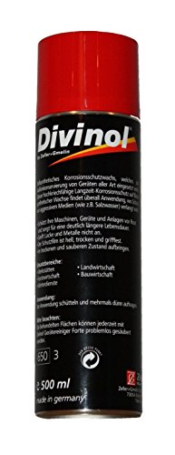 Preisvergleich Produktbild Divinol Konservierungswachs Spray 500ml - vollsynthetisches Korrosionsschutzwachs - Korrosionsschutzmittel - Konservierung von Gerätschaften aller Art