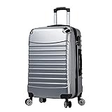 Hoher Hartschalen-Trolley als Gepäckstück zum für FlugreisenSchützende Hartschale mit kratzfester Oberfläche; aus extra dickem ABS für zusätzliche Stärke und Haltbarkeit ,Voll gefütterter Innenraum mit Trennwand; Polyester-Organizer mit Reißverschlusstaschen zur bequemen Aufbewahrung kleiner Gegenstände