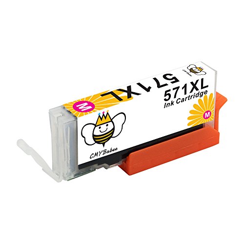 CMYBabee 5 Packs Ersatz für PGI-570XL CLI-571XL Tintenpatrone(1*schwarz, 1*Foto Schwarz, 1*Cyan, 1*Magenta, 1*Gelb) Hohe Kapazität kompatibel mit Pixma G5750 MG5751 MG5752 MG5753 MG6850 MG6851 MG6852 MG6853 MG7550 MG7150 TS5050 TS5051 TS5053 TS5055 TS6050 TS6051 TS6052 - 6