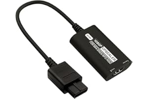 Redwestmelon N64 to HDMI Converter, 1080P Upscaler AV/S-video 16:9/4:3 Dual Switch AV/SV N64 to HDMI Adapter Cable + HDMI Cable Compatible with Nintendo 64/SNES/SFC/NGC Console, HDTV