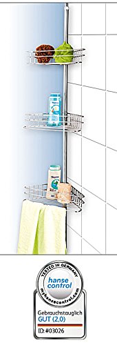 Teleskop Eckregal, Chrom, ausziehbar 135- 290 cm. Ein Regal für Küche, Bad, oder überall dort wo man nicht bohren möchte!!