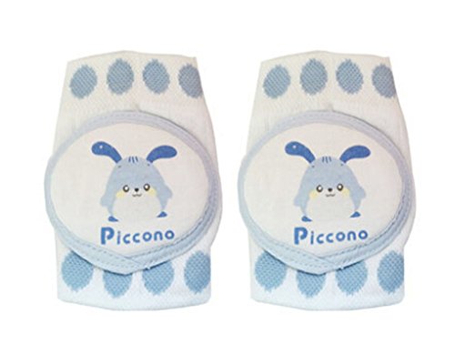 1 Pairs Pure Cotton Crawling Baby Knee Pads Kids Knee Pads Protector BLUE