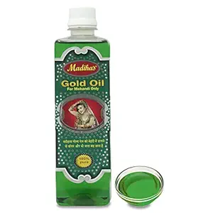 AFRIN Henna Mahendi Gold Oil For Making Mahendi cones Used for Making Mahendi Cone |Mahendi Cone Making Oil| Cone Making Oil- 500 ml