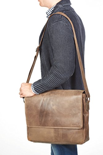 Packenger Vethorn Messenger Bag Umhängetasche oder Notebooktasche mit Notebook-Fach bis 15“ in verschiedenen Farben - 6