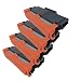 Produktbild No-Name Kompatible Tonerkartusche für Brother TN-420 TN-450 TN-2215 TN-2210 TN-2230 TN-2260 TN-2175 MFC7460DN MFC7860DW DCP 7060D 7065DN HL 2220 2230, Schwarz 4 x Schwarz