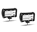 Produktbild 2x 24LEDs Arbeitsscheinwerfer 6000K Auto Scheinwerfer Fluchtlicht 12/24V IP67 Strahler für SUV LKW KFZ UTV ATV Bager Traktor Gabelstapler Grabenbager Radlader Offroad