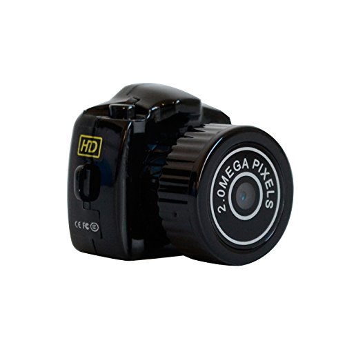 Dizaul Mini Spionagekamera ● 32GB MicroSD ● Aufnahmefunktion – Schlüsselanhänger – Miniatur Spiegelreflex-Kamera – Schwarz - 6
