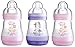 MAM Anti Colic Self Sterilising Bottles 160 ml - Pink/Green, 3-Pack