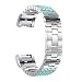 Produktbild Prevently Uhrenarmband Neuankömmling Luxus Kristall Edelstahl Metall Armband Crystal Edelstahl Handgelenk Ersatz Uhrenarmband für Fitbit Charge 2 (ColourD)