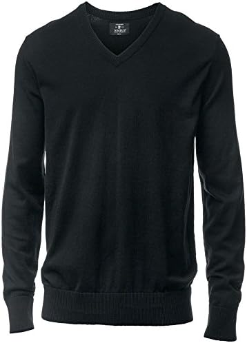 braveyouclothing Men's Nimbus Cambridge Knit Sweater Jumper (XX-Large, Black)