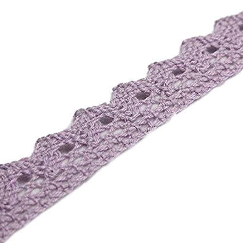 Dekoband – TOOGOO(R)1x Spitzenband Geschenkband Dekoband Selbstklebend Lace Deko Hochzeit Weihnachten DIY Dekoration Bilderrahmen Lila 1.8*170cm - 3