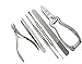 Heavy Duty Ingrown TOENAIL KIT Solid Stainless Steel - Tools For Ingrown Nail Treatment - EASILY FIX and PREVENT Sore, Painful Nails - Cuticle Nail Nipper Set for Thick Toenails - Eyebrows Tweezers Comes in Free Pouch