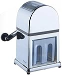 VonShef Broyeur à glace / Machine à glace pilée manuelle avec bac à glaçons et 1 cuillère - capacité : 900ml