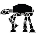 Produktbild Star Wars Imperial AT-AT Walker Neuheit Vinyl Car Bumper/Wand/Laptop Aufkleber (20 x 17 cm ca.)