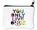 Produktbild #Yolo | Joke & Funny Tshirt Collection by Positive Tees | 100% Ring-Spoon | Nice to Reißverschluss-Geldbörse Brieftasche Geldbörse