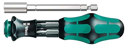 Wera Kraftform Kompakt 28 SB, Bit-Handhalter mit Bit-Magazin, 7-teilig, 05073240001 - 2