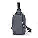 Produktbild Circlefly Multifunktionale Leinwand Brust Tasche Herren Tasche Rucksack Doppel-Schulter Crossbody Tasche Retro-Brust Reisetasche