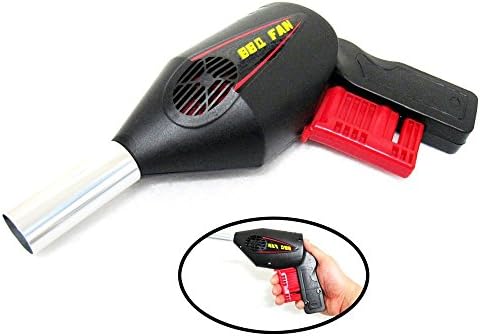 Bolokin BBQ Fan Air Blower Camping Cooking Fan Barbecue Grill Fan Fire Blower For Outdoor Pinic Hiking Charcoal Spit Roast Starter Fire GrillTool