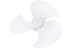 luosh Reemplazo de aspas de Ventilador de plástico para el hogar, 11 Pulgadas, 3 Hojas de Soporte/Accesorios de Ventilador de Mesa