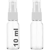 10 ml Kapaklı Beyaz Sprey Şeffaf 10 Cc Fısfıs Kolonya Dezenfektan Şeffaf Cam Şişe 2 Adet (Şeffaf Şişe | Beyaz Sprey, 10 ml)