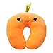 Produktbild Kailya Creative Cartoon Fruits U Shaped Neck Relax Pillow Car Plane Travel Pillow Office Rest Nap Pillow (Orange)