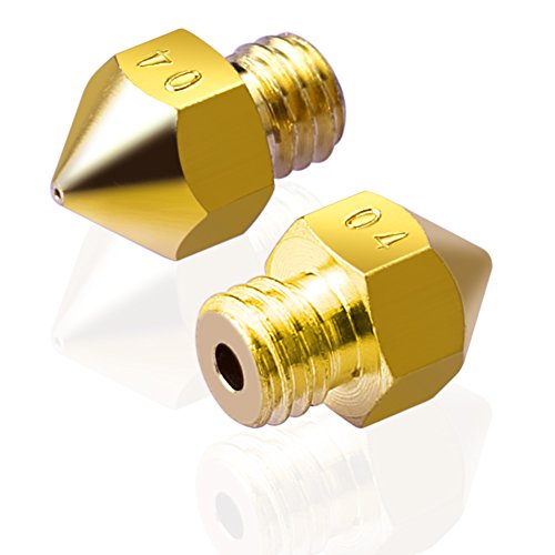 SIENOC 3D Extruder Düse 0,4 mm Messing Extruder Düse Druckköpfe für MK8 Makerbot Reprap-3D-Drucker - 2