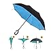 Produktbild Reversion Regenschirm, Coopache Innovative Winddichtes Stockschirm, Double Layer Sunblock Umwelt Umbrella, Best Verwendung für Reisen und Auto Stockschirm
