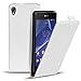 Produktbild Sony Xperia Z PU Leder Hülle, Conie Mobile FlipCase, Klapptasche Handytasche Schutzülle Premium Fliptasche in Weiss