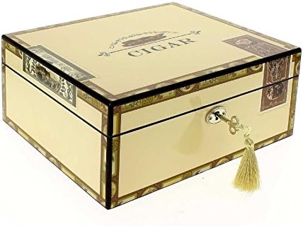 Humidor for 25 Cigars with Piano