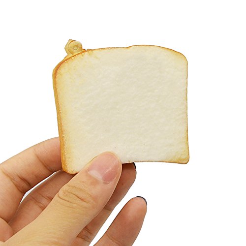 Gosear 12 Pcs Kawaii Mini Matschig Weich Simuliert Food Panda Brot Kuchen Brötchen Anhänger Schlüsselanhänger Schlüsselanhänger Handy Kette Riemen Ornamente Zubehör Random-Stil - 4