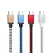 Price comparison product image RHOADA For Samsung Galaxy S8 S9 Plus Note 8 9 Type C Cable 3.0 2A Fast Charge Reversible Nylon Braided USB C Port Cable for LG G5 G6 Chromebook Pixel Google Nexus 6P Huawei P9 P10 (4-Pack)