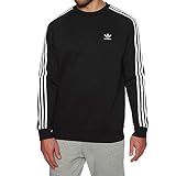 sudadera adidas vintage amarilla Soft fabric adidas 3-Stripes Crew Sweatshirt, Hombre, Black, S