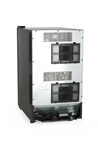 Amstyle Design Weinkühlschrank 2 Temperaturzonen Klima-Zonen Schwarz 48 Liter 18 Flachen Getränkekühlschrank 8-18°C Weinkühler Weinklimaschrank Glastür Freistehend Rot & Weißwein Höhe 64cm (EEK: C) - 11