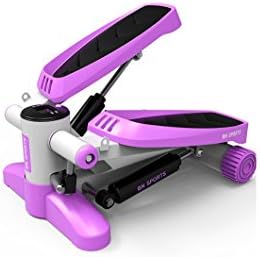 Fitness Mini Stepper Machine With Pull Rope Workout Training Hip Stepper Exercise Training Fitness Stair Steps Pedal Fitness Yoga Lose Fat ( Color : Pink )