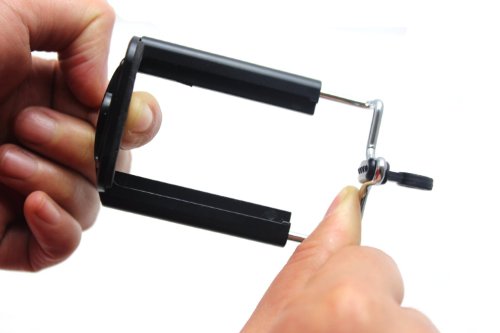 Mejor Ahorro para Ckeyin®; 1/4 soporte ajustable con tornillo universal
para móviles para trípode o Selfie Stick / Palo para Selfies (Ancho:
5.5-8.5 cm) Especial