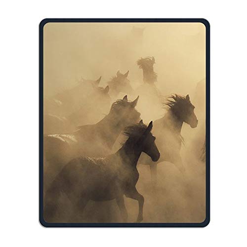 Yanteng Alfombrilla de ratón Caballos Rectángulo Personalizado Antideslizante Teclado de Goma Alfombrilla de ratón para Juegos Mousemat