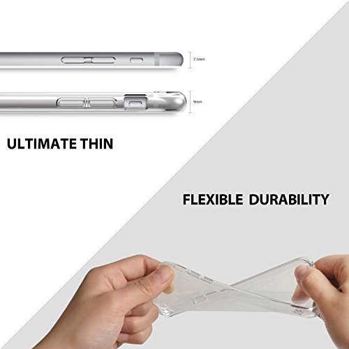 Funda iPhone 6S  Ringke  AIR  ingravidez como el aire  Smoke Black  extrema de peso ligero ultra-delgado transparente suave flexibles TPU resistente a ara  azos Protector Funda para Apple iPhone 6S   6