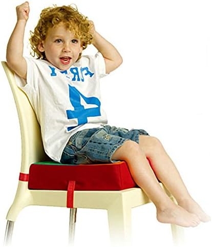 Lalawow Sturdy Oxford Dismountable Adjustable Kids Dining Chair Booster Cushion Quick Wipe Clean Baby Children Seats (Style 1)