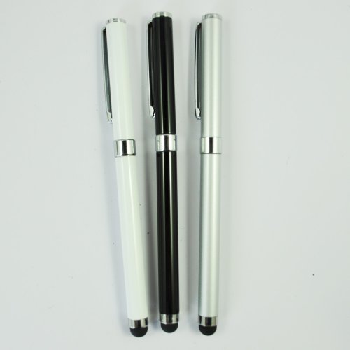SODIAL(R) 3Stk. Multifunktion Kugelschreiber & Eingabestift Combo f¨¹r alle kapazitiven Touch-Screen Geraute iPhone iPad