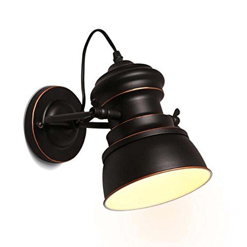 Preisvergleich Produktbild Retro Wandleuchte, kreative Persönlichkeit Schmiedeeisen Turn Wandleuchte, industrielle Restaurant Cafe Bar Barber Shop Schlafzimmer Studie Wandleuchte E27 enthält keine Glühbirnen XIOAXIOA